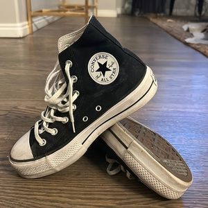Black Size 7 Converse Hightops